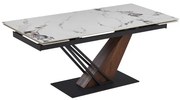 Vintino - Jedálenský rozkaldací stôl SANNY 180–240 cm biely/orech