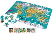 Detské puzzle – Mapa sveta 2 v 1