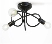Prisadený luster STYLE 3xE27/60W/230V čierna