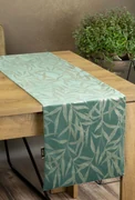 Dekorstudio Elegantný zamatový behúň na stôl BLINK 15 tmavomätový Rozmer behúňa (šírka x dĺžka): 35x140cm