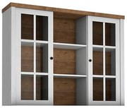 Vitrína Prowansja W2D borovica andersen/dub lefkas