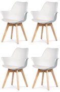Sada jedálenských stoličiek CT-771 WT, 4 ks