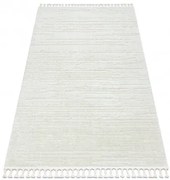Koberec SEVILLA AC53B biele pruhy Fredzle berber marocký shaggy