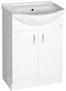 Aqualine Aqualine, SIMPLEX ECO 65 umývadlová skrinka s umývadlom 63x83,5x30,7cm, SIME650