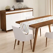 Behúň na stôl 40x130 cm Geometry Marble – Minimalist Cushion Covers