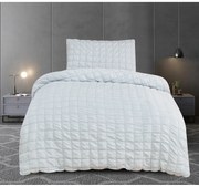 Svetlosivé krepové obliečky na jednolôžko 140x200 cm Naomi – My House