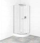 Set sprchovacieho kúta a vaničky, štvrťkruh 80x80 cm Multi Basic SIKOBKMUS80CRT