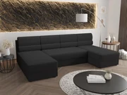 Rohová sedacia súprava U Radiant U1 (čierna). Akcia -20%. Vlastná spoľahlivá doprava až k Vám domov. 1057499