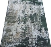 DY Sivo-zelený koberec s abstraktným vzorom Horeca-New 123 Rozmer: 60x100 cm