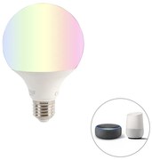 Inteligentná stmievateľná LED žiarovka E27 G95 11W 900lm 2200-4000K RGB
