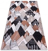 Detský koberec FUN Tops Vrchy, krémový