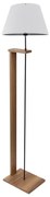 Stojacia lampa AYD 1xE27/40W/230V biela+/hnedá