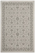 Koberec Allora Plus F346A ornament / rám, strieborný / sivý
