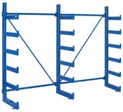 Konzolový regál, jednostranný, 2000 x 2700 x 624 mm, 6 poschodí