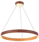 Klausen 142027 - LED Luster na lanku LEATHER LED/47,8W/230V hnedá/oranžová