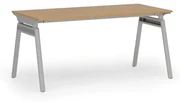 Kancelársky stôl PRIMO SIGMA, 1600 x 800 mm, sivá podnož, buk