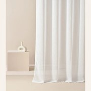 Biela záclona Sensia so zavesením na priechodky 140 x 260 cm