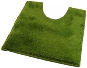 ROUTNER Kúpeľňová predložka UNI COLOR Zelená 10113 - Zelená / 50 x 50 cm WC s výkrojom 10113