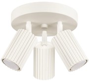 Stropné svietidlo Karbon, 3x béžové kovové tienidlo, (možnosť polohovania)