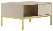 Konferenční stolek Austin 80 cm kašmír/zlatá