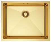 Erga HD, 1-komorový oceľový drez 540x440x210 mm, zlatá, ERG-MLS-HD5444G