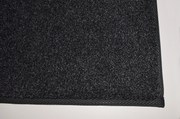 Lano, Kusový koberec Supersoft s bordurou 800 čierny, 60x100, čierna, chodba / predsieň