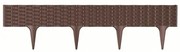Trávny lem Rattan hnedá, 390 cm
