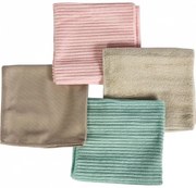 Súprava 4 handričiek na upratovanie celej domácnosti – okná, kuchyňa, kúpeľňa, multifunkčné, mix farieb