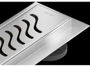 Mexen Flat M09 odtokový žľab 50 cm, chrómová - 1028050-15