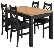 Jedálenská zostava Mini čierna/craft