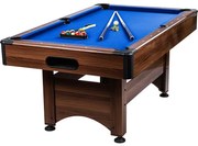 GamesPlanet biliardový stôl 6 ft, hnedo / modrá s vybavením
