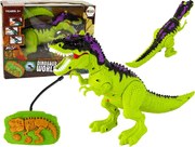 LEAN Toys Diaľkovo ovládané svetlá dinosaura Zvuky Zelená