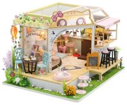 2Kids Toys - Detský domček Mačacia kaviareň so záhradkou 2xAAA