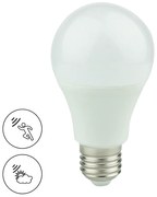 LED žiarovka E27 teplá 3000k 9w 820 lm pohybový senzor a senzor súmraku