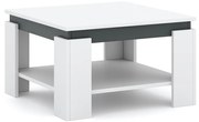 Konferenčný stolík Tinto 68 cm biely/antracit