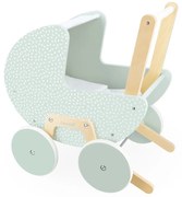 Drevený kočík pre bábiku s perinkou a vankúšikom - Zen