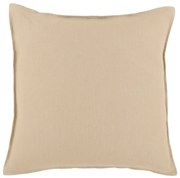 Béžová ľanová obliečka na vankúš Aix - 50*50 cm