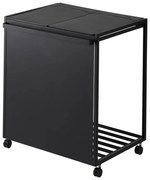 Čierny kovový odpadkový kôš na triedený odpad Tower – YAMAZAKI