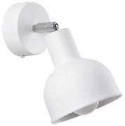 Nástenné svietidlo Elba, 1x biele kovové tienidlo (možnosť polohovania)