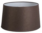 Ľanové tienidlo hnedé okrúhle šikmé 35/30/18