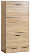 Botník s priehradkami G1016 OAK, dub, 3 poschodia