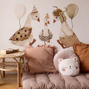 Gario Detská nálepka na stenu Goose vintage birthday - tri húsky