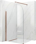 Rea Heaven, sprchová zástena Walk-in 90 cm, medená matná, REA-K6686