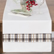 VIANOČNÝ BEHÚŇ NA STÔL ANGEL 40X140 CM VZOROVANÝ