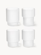 Ručne fúkané poháre's reliéfnym vzorom Ripple, 200 ml, 4 ks