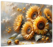 Obraz - Maľba slnečníc (70x50 cm)