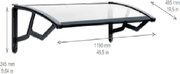 ARTPLAST Vstupná strieška 50 × 120 cm, priehľadná