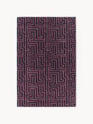 Ručne tuftovaný vlnený koberec's reliéfnou štruktúrou Monty