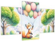 Obraz – Šťastná líška (90x60 cm)