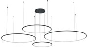 Závesné LED svietidlo Saturno, 4x LED 120w, 4000k, b
